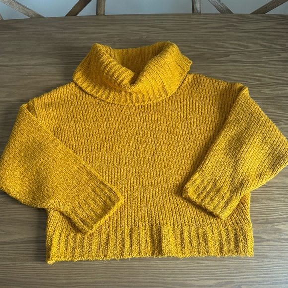 Anthropologie Pilcro Zamora Cowl Neck Chunky Knit Cropped Sweater - Picture 1 of 5